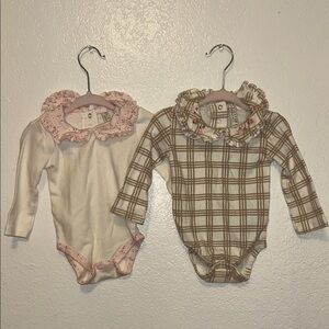 Plaid and Cream Kids One Pieces Set